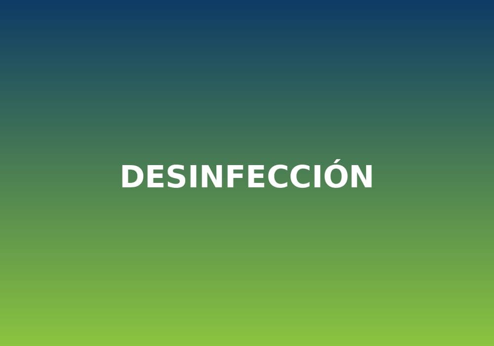 Desinfección