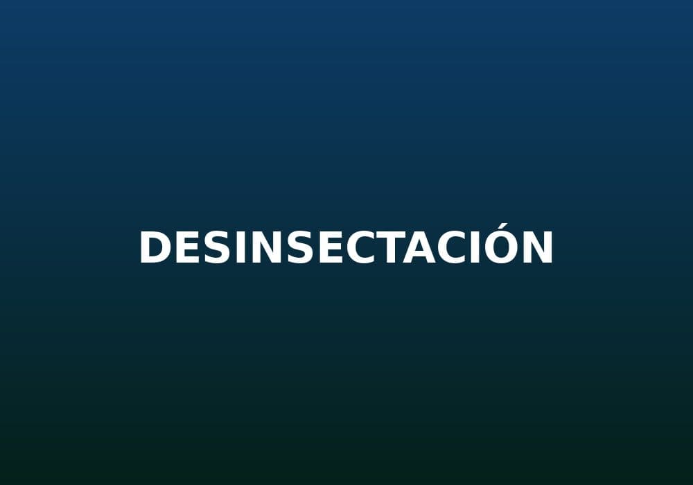 Desinsectación